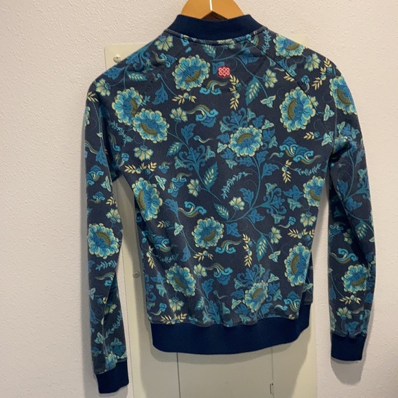 SHERPA Floral Zip Up Jacket Womens Size S - Picture 3 of 15